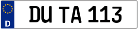Trailer License Plate